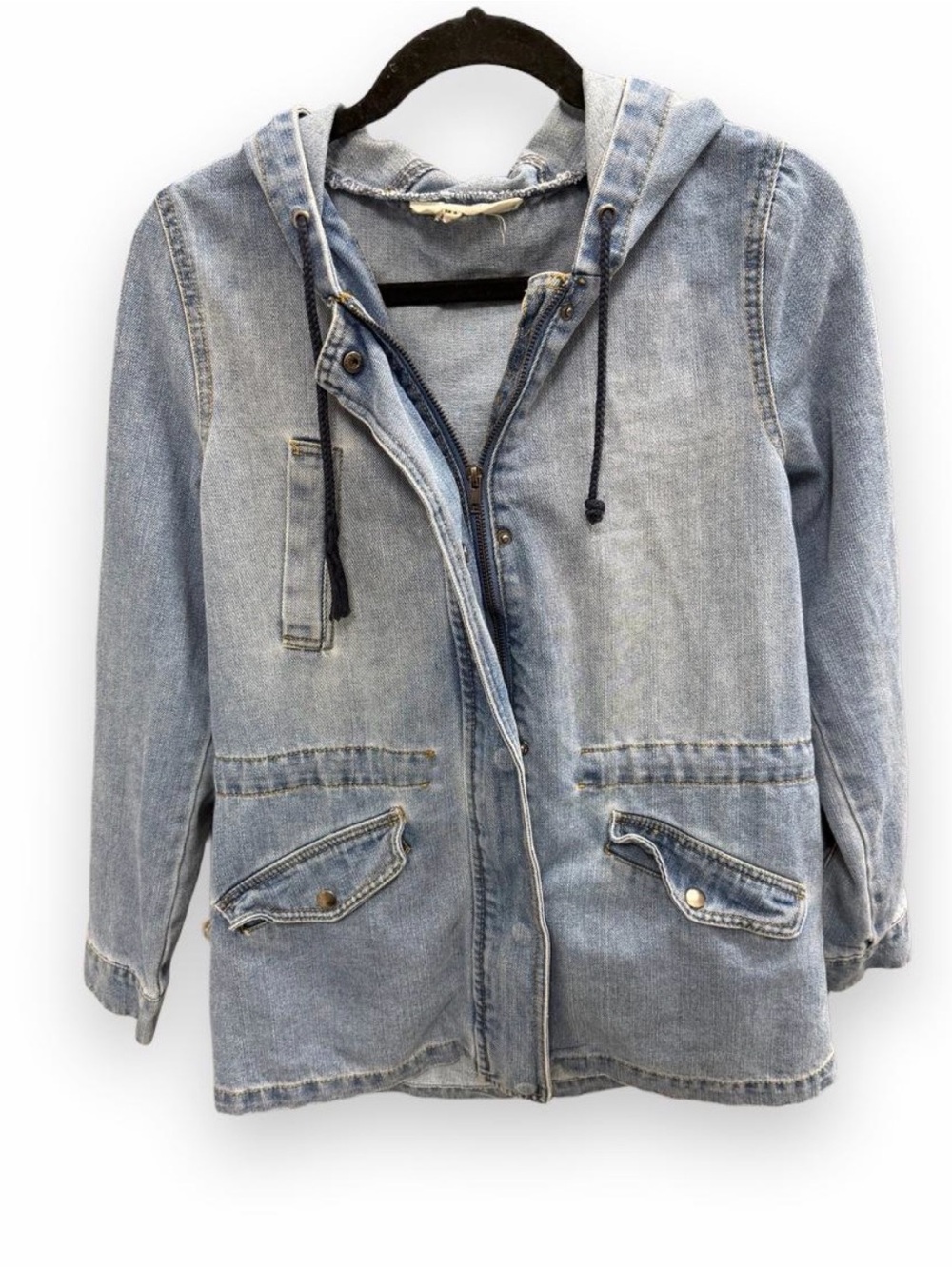 Ciso Light Blue Denim Hooded Jacket